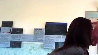 Big-Titted Amateur MILF Flashing in Public