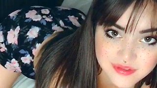 Hottest brunette solo webcam masturbation 2