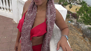 Real Public Sex in Turkey with Hairy Armpit Turkish Cuckold Wife