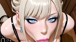 Hentai anime - dancer makes you hot and sucks it