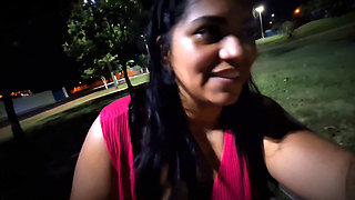 Nicoly Mattos Flashing Hairy Pussy and Big Tits in Square