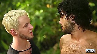 Colton Grey, Luke Adams And Diego Sans In Men: Rainforest Rumble: Hard-core