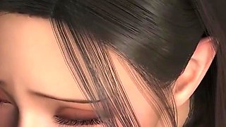3D Huge Boobs Slut Asian Whore Wearing Sexy Lingerie Got Fucked so Hard