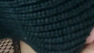 Brown Guy & Latina Beauty Steamy POV, Black Stockings & Passionate Chemistry