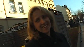 A pick up of Elke the 37-year-old secretary