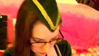 Chubby Brunette Big Boobs Dildo Masturbation