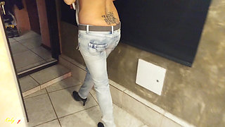 Horny MILF Gives a Blowjob to a Stranger