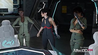 Incumming Transmission - THREE DIMENSIONAL Scifi Hermaphroditism Cartoon