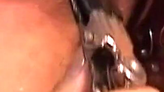 Mature Brunette MILF Takes Massive Dildo Before Draining Cock