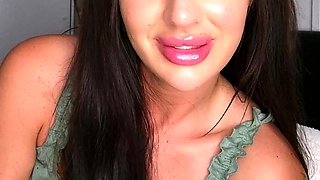 Busty brunette bitch with big boobs