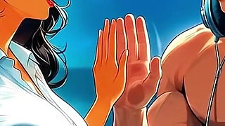 Podcast Host Takes Guest Live on Air - Studio Creampie Hentai - Ai Animation