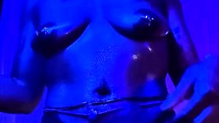 Amateur blondie solo anal masturbation