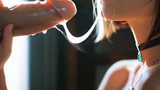 pov blonde cum facial in cage and anime purple ninja blowjob