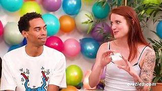 Truth Or Dare Ring Game: 5 Hot Singles Risky Card Sex - German Amateurs Kali & Muriel Group Fuck