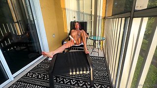 Softcore solo with Akane Ozora having fun with her clit
