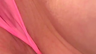 Teen Takes Panties off and Have a Risky Play with Anal Plug in Public