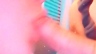 Taking videos of me playing with his dick with my mouth this is so much fun