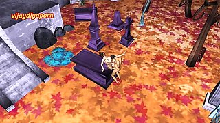 Bhabhi Graveyard Sex Cheating On Husband With Big Tits Desi Aunty Fucking