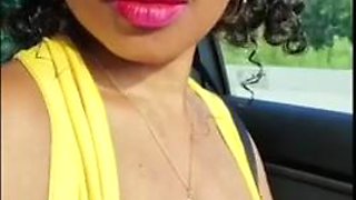 Exhibition of my ebony in the car