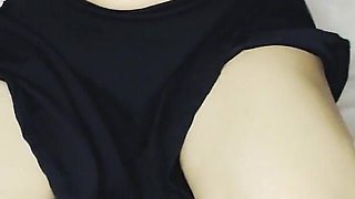 Sqeeze Boobs and Showing Her Pussy Rubbing