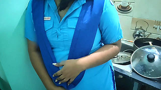 Fucked my maid's stepdaughter in school uniform in doggy style and got a sexy blowjob