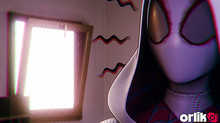 Gwen Stacy (spider-gwen) Fucks Spider-man in Multiple Positions - 3D Marvel Rule34 Porn