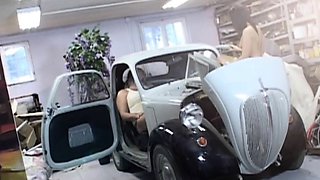 Madison Parker oldyoung sex scene near a vintage car