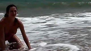 Topless on the Beach, Pussy Fingering, Outdoor Nudity