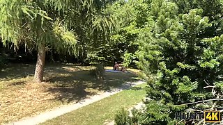 Hunt4k. aggressive outdoor porno with a plenty of of sperm between a teen and an older man