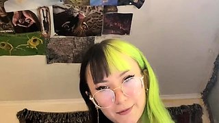 Awesome Teen With Big Boobs Dildo Masturbation