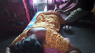 Trailer step sister body massage and  Sex room