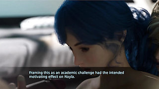 Fate and Life: Rebecca and Nayla Blowjob for Boyfriend in 3D Hentai Game