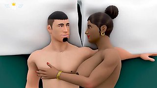 Desi Bhabhi Hot Ride with UltimateVJ - Big Cock Threesome Fuck