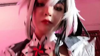 Hot asian teen blows jerks off and swallows