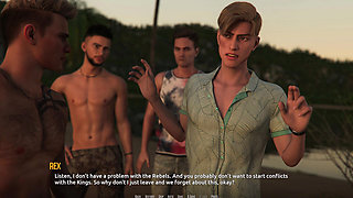 Dominos Beach 5 Sfw Walkthrough: Jhon Meets Rebels Gang New Friends & Beach Alliance Tease