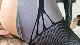 POV Nora Fox Zentai Fantaisie Grey