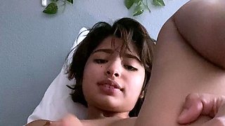 Amateur Asian teen sucks this big hard cock