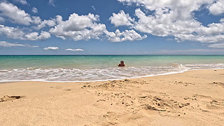 Naked Goddess on the Beach -aTease and Temptation