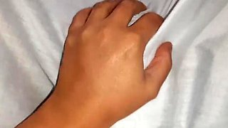 My Girlfriend Studies For Exam While Neighbor Eats My Pussy Under Blanket - Lesbian Threesome Teen Cheating