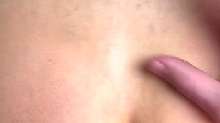 Small titted brunette amateur anal nailed at home