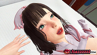 Nurse Akimoto Saki in Rule34 Animation