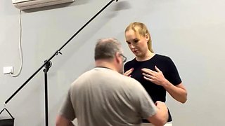 slut his tall blonde fetish flashing ass on live webcam