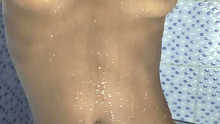 Hot Ebony Teen Enjoys Touching Her Boobs