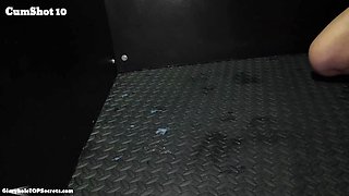 Yeah, you go and lick that cum off the floor!