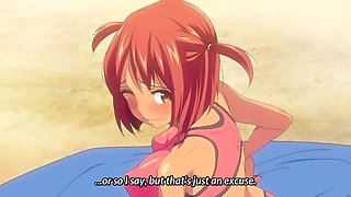 Wild sex session with creampie finish for busty anime babe
