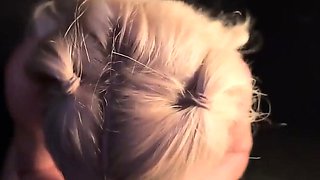 German Cumwalk In Public - Big ass blonde gets sticky facial