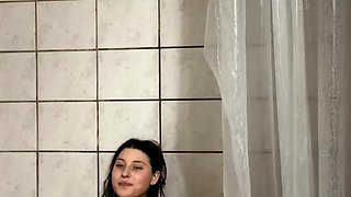 Chubby Brunette Big Boobs Dildo Masturbation