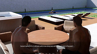 Shared Desires: Positive Energy with the Swingers by the Pool - Episode 9