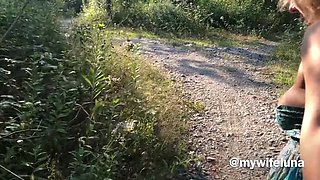 My Wife Luna Public Fuck in Spring - Amateur Italian Housewife Takes Massive Cock Outdoors