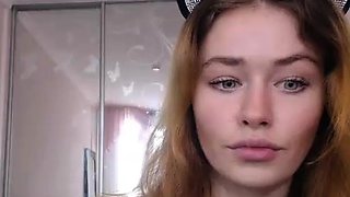 Curly Blonde Teen Records Solo Dildo Masturbation More at